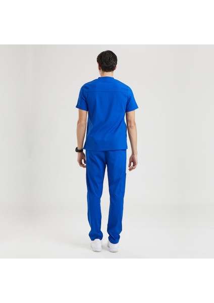 Likralı Dinamik Zazel Medikal Takım, Erkek - Royal Mavi modelleri