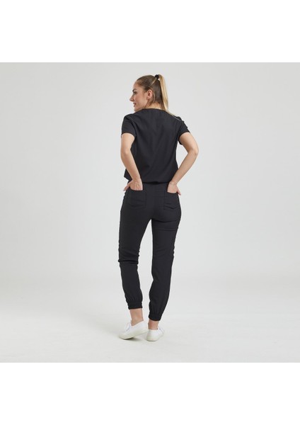 Jogger Doktor, Hemşire Forma Takımı, Üst - Kadın, Siyah modelleri