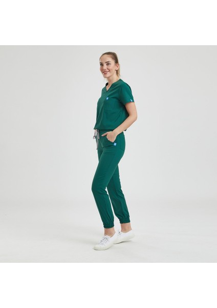 JOGGER DOKTOR, HEMŞİRE ÜNİFORMA, ÜST - KADIN, YEŞİL