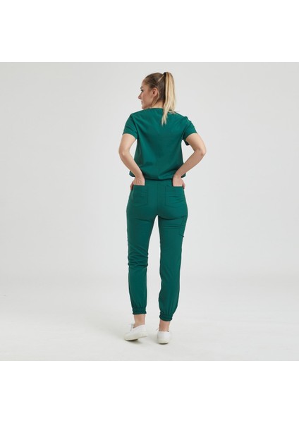 JOGGER DOKTOR, HEMŞİRE ÜNİFORMA, ÜST - KADIN, YEŞİL
