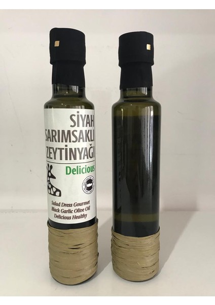 Siyah Sarımsak Çeşnili Soğuk Sıkım Erken Hasat Zeytinyağı 250 ml