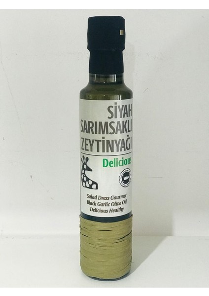 Siyah Sarımsak Çeşnili Soğuk Sıkım Erken Hasat Zeytinyağı 250 ml