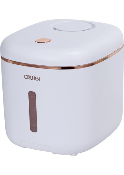 5kg Dönen Tahıl Depolama Kutusu - Beyaz (Yurt Dışından)