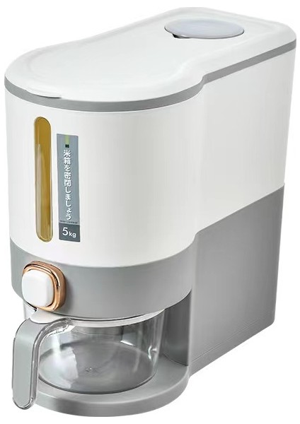 10KG Bakliyat Için Depolama Kutusu - Gri (Yurt Dışından)