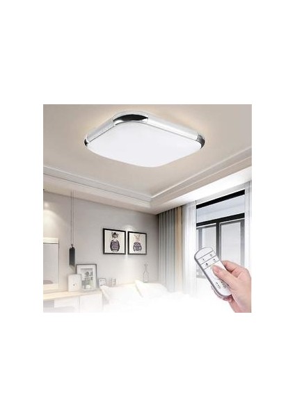 Lambalar 24 W Dim Led Tavan Işık Uzaktan Kumanda 2000LM 30 * 30 cm Su Geçirmez IP45 Floş Tavan (Yurt Dışından)