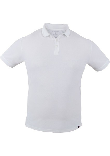 Kurtka Polo Yaka Beyaz T-Shirt M