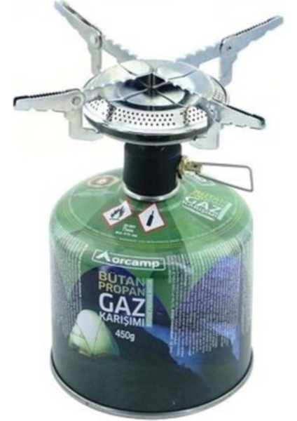 Kamp Gaz Kartuşu Siboplu Ocak Set 450 gr - KTS450 + K502