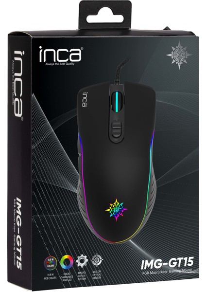 IMG-GT15 Makrolu RGB Oyuncu Mouse