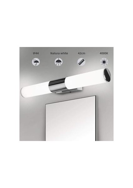 Ayna Lambası, Led Banyo Dolabı Ayna Lambası, Ayna Dolabı Lambası, Duvar Lambası, 16W (40 Cm) Kablolama Kurulumu (Yurt Dışından)