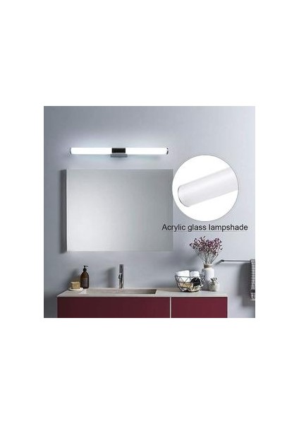 Ayna Lambası, Led Banyo Dolabı Ayna Lambası, Ayna Dolabı Lambası, Duvar Lambası, 16W (40 Cm) Kablolama Kurulumu (Yurt Dışından)