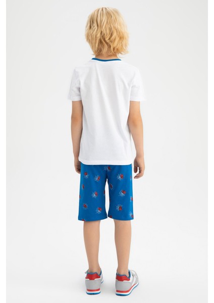 Erkek Çocuk Spiderman Pamuklu Kısa Kollu Şort Pijama Takım X5083A622SM fırsatları