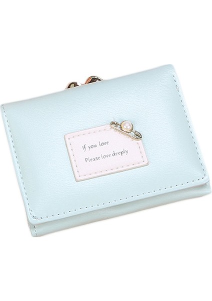 Kadın Cüzdan Kadın Kısa Tasarım Moda Üç Katlı Çanta Basit (Yurt Dışından)