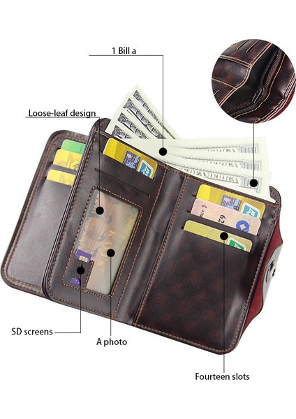 Erkek Cüzdanı Manyetik Geçmeli El Çantası Erkek Cüzdanı Deri (Yurt Dışından) fiyatları