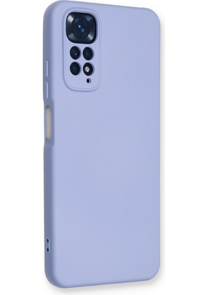 Xiaomi Redmi Note 11S Kılıf Lansman Içi Kadife Lüx Tasarım Silikon Kapak - Lila fiyatları