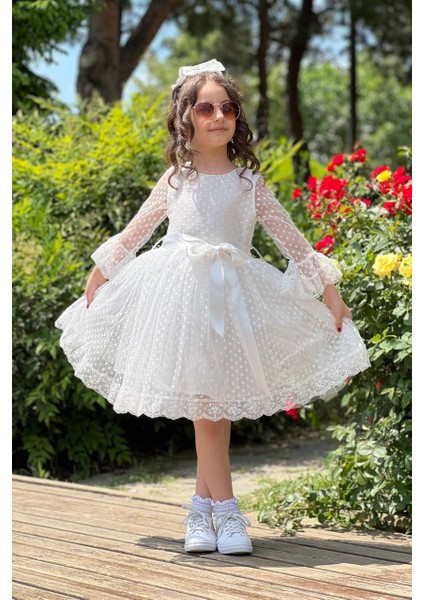 Beyaz Prenses Model Çocuk Abiye