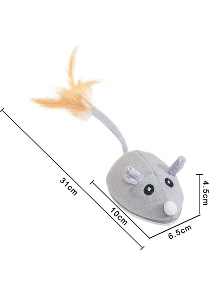 Peluş Kedi Fare Oyuncağı (Yurt Dışından)