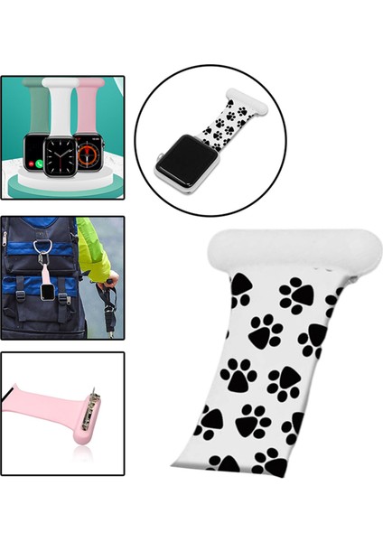 Yedek Hemşireler Broş Pin Silikon Bilek Bandı Bilezik Iwatch 6 B 42 Veya 44MM Için Uyar (Yurt Dışından) modelleri