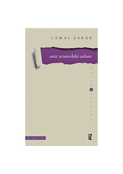 Satır Arasındaki Anlam - Cemal Şakar