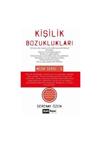 Kişilik Bozuklukları - Serenay Özen