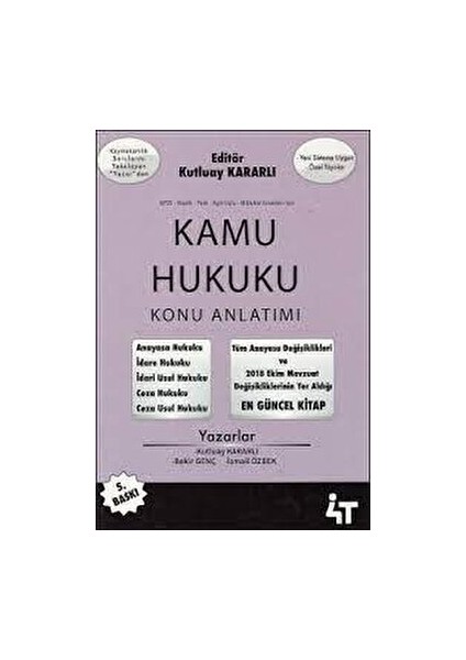 Kamu Hukuku Konu Anlatımı