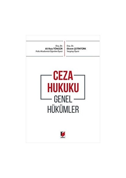 Ceza Hukuku Genel Hükümler