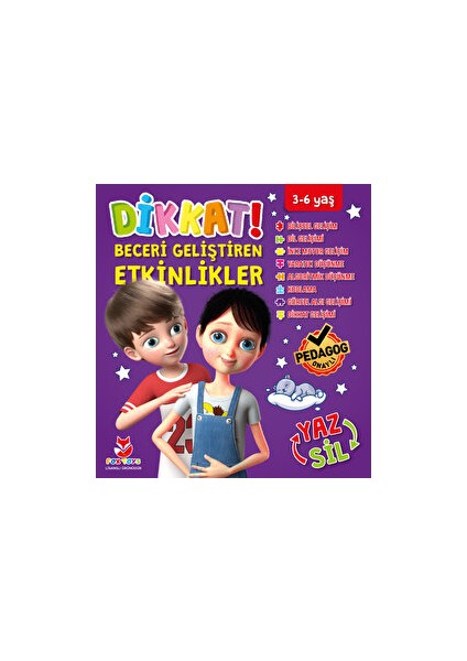 Dikkat ve Beceri Geliştirici Etkinlikler Mor Seri - Bilge Öztepe