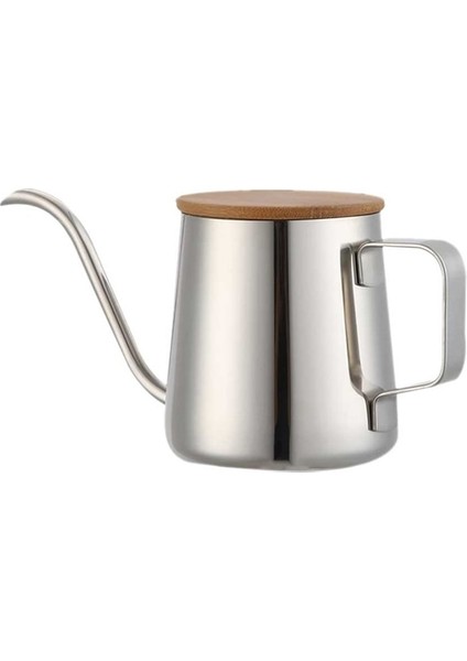 350ML Paslanmaz Çelik Uzun Dar Emzik Cezve Gooseneck Su Isıtıcısı El Damlama Su Isıtıcısı Kahve Çaydanlık Üzerine Dökün (Yurt Dışından)