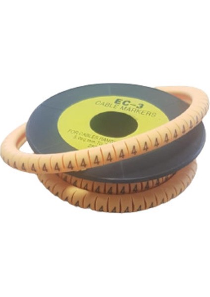 10x25mm No:4 Kablo Etiketi