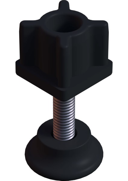 Ayarlı Vidalı Plastik Profil Rotil Ayak 25X25