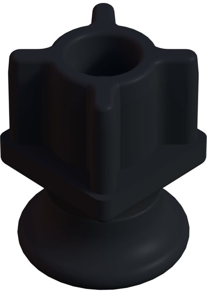 Ayarlı Vidalı Plastik Profil Rotil Ayak 25X25