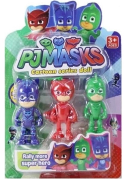 Pjmasks 3 Lü Figür Set Pijama Maskeli Oyuncak Pijamaskeliler