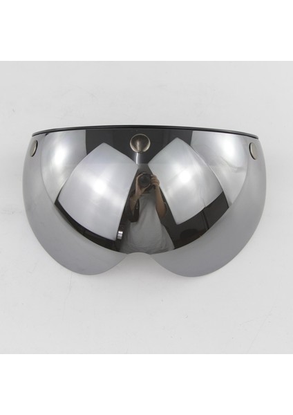 Aşağı Açılır Kalker Visor Lens 3-Snap Motosiklet Kaskları İçin Değiştirin Gümüş 125 cm. (Yurt Dışından)