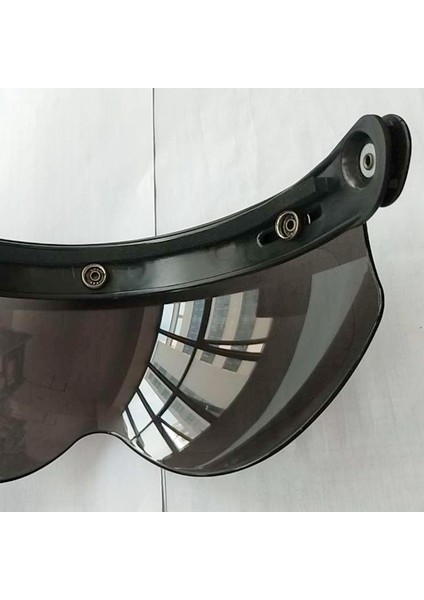 Aşağı Açılır Kalker Visor Lens 3-Snap Motosiklet Kaskları İçin Değiştirin Gümüş 125 cm. (Yurt Dışından)