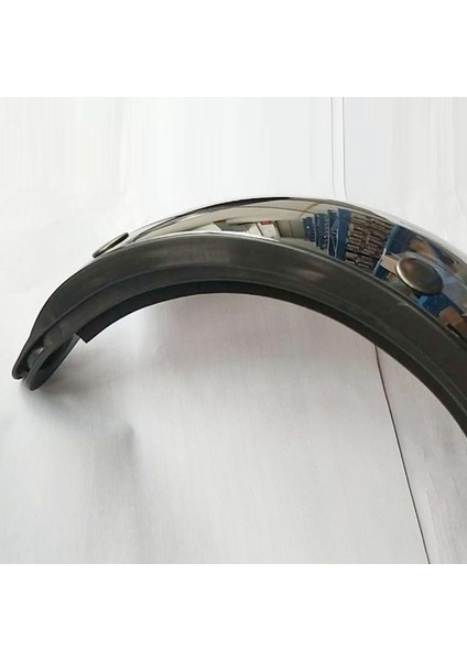 Aşağı Açılır Kalker Visor Lens 3-Snap Motosiklet Kaskları İçin Değiştirin Gümüş 125 cm. (Yurt Dışından)