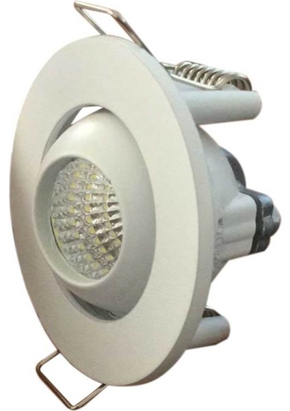 AH06-00310 3W 210 Lümen 6500K Beyaz Işık Beyaz Kasa Sıva Altı LED Spot Armatür