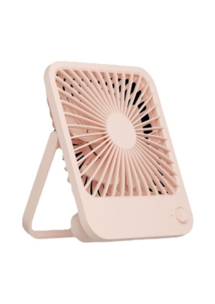 Fanlar Soğutma USB Fan, 4500MAH Şarj Edilebilir Taşınabilir Mini Fan, 180° Eğimli Katlanır Kişisel Fan, 4 Hız Güçlü Rüzgar Pil Masa Fanı(Pembe) (Yurt Dışından)