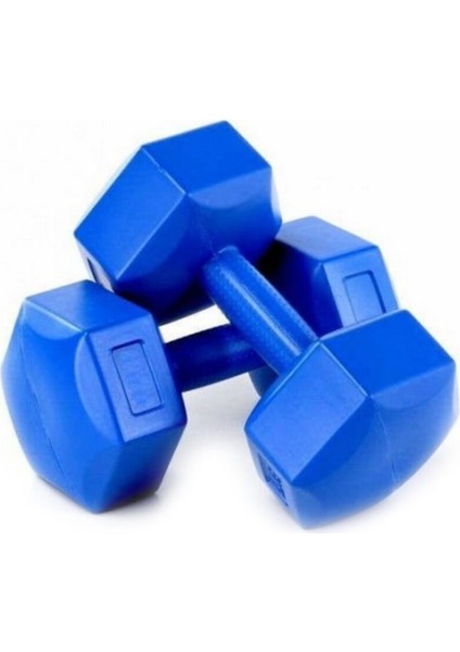 7mm Pilates Minderi 3'lü Pilates Lastiği ve 1 kg Çiftli Dumbell Premium Egzersiz Seti