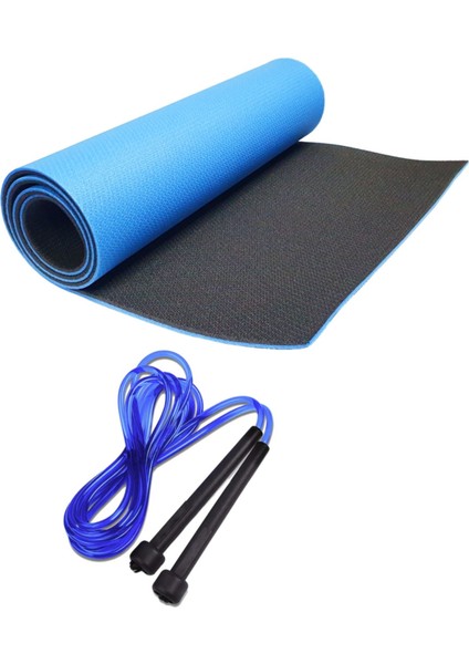 Çift Taraflı 8mm Pilates Minderi Atlama Ipi Seti Ikili Egzersiz Seti Pilates Seti