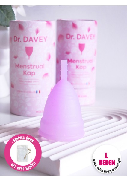 Dr.davey Regl Kabı, Menstrual Kap, Medikal Silikon, Doğum Yapmamış Kadınlar Için, Small-Pembe