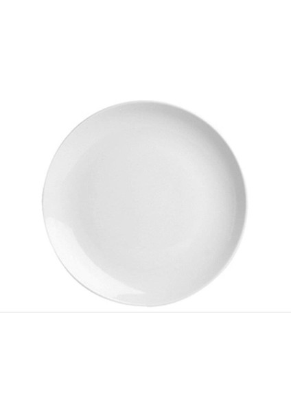 Lebon 12 Adet Beyaz Düz Tabak 25CM 04POR017010