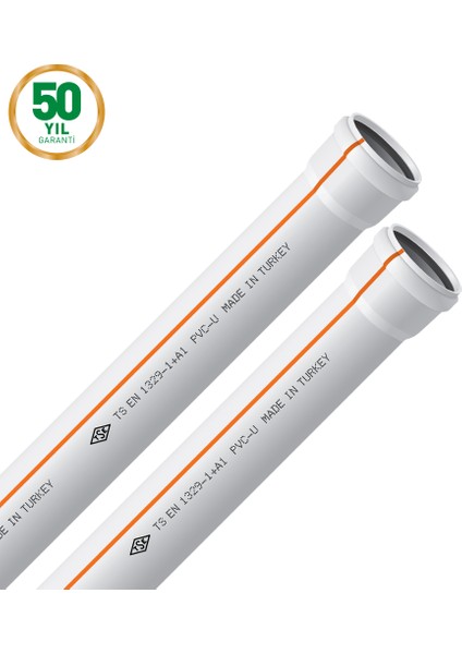 Pvc-U Boru 50 x 3000 / B Tipi