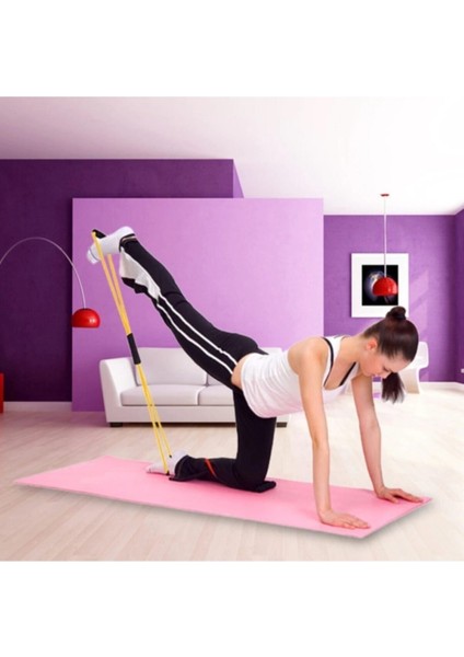 Pilates Yoga Egzersiz Direnç Lastiği Vücut Şekillendirici Spor Aleti Egzersiz Aleti 1 Adet
