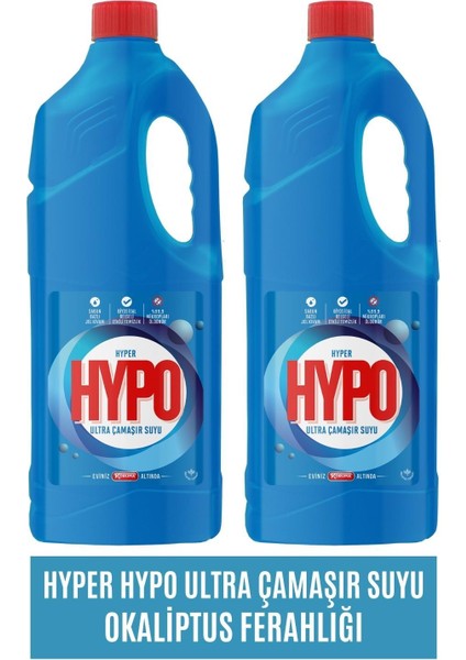 Hyper Hypo Çamaşır Suyu Okaliptus Ferahlığı 2 x 1,5 lt