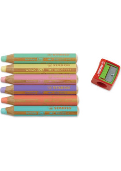 Woody 3 In 1 Kalem Seti 6'lı