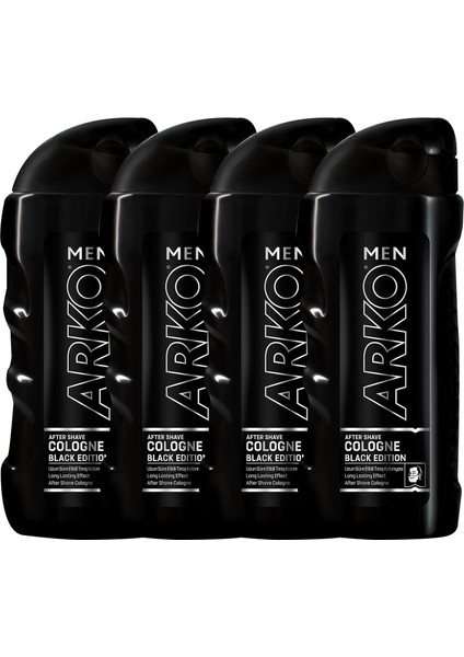 Men Black Edition Tıraş Kolonyası 4x200ml