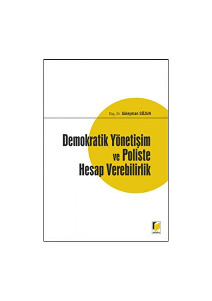 Demokratik Yönetişim ve Poliste Hesap Verebilirlik