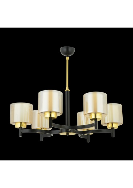 Gözen 6'lı Sarkıt Avize - Siyah Gold fiyatları