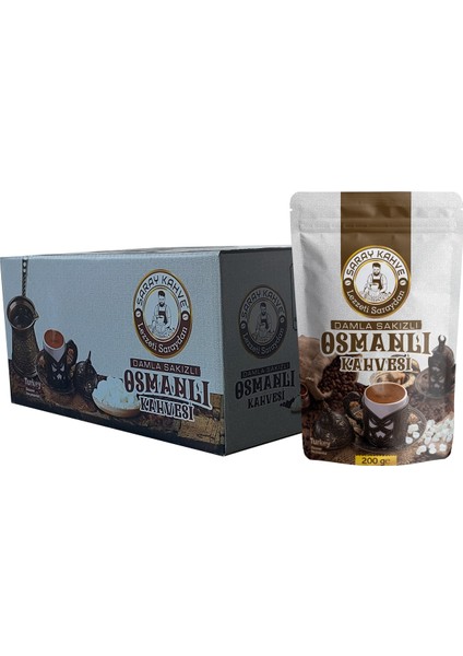 Damla Sakızlı Osmanlı Kahvesi 200 gr 24 Adet