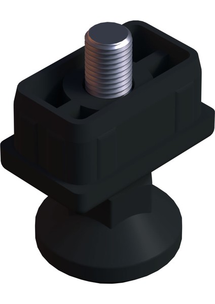 Ayarlı Vidalı Plastik Profil Rotil Ayak 30X50