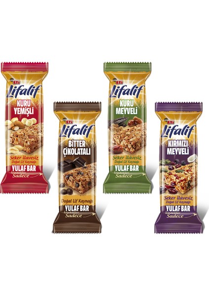 Lifalif Kuru Yemişli Yulaf Bar 35 g x 6 Adet